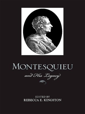 cover image of Montesquieu and His Legacy
